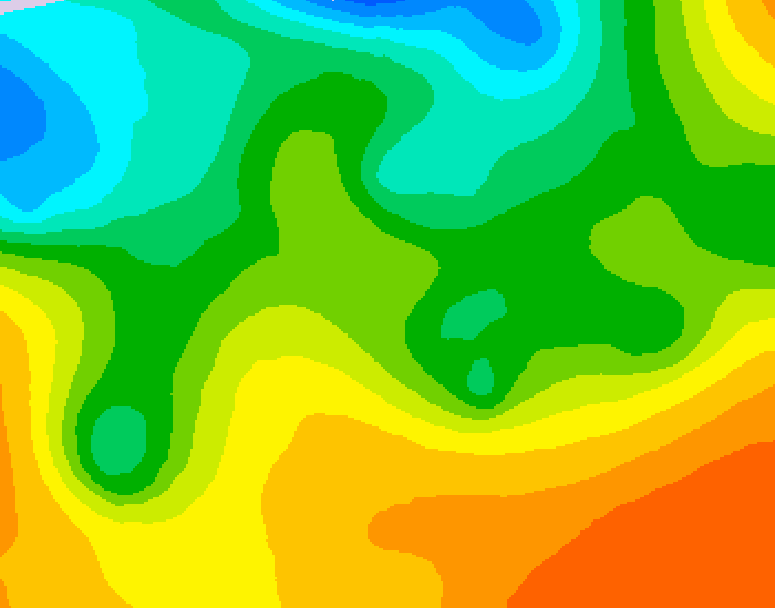 GDPS 500 millibar geopotential height 048 hour forecast chart for Canada based on 2026/05/24 1200Z data
