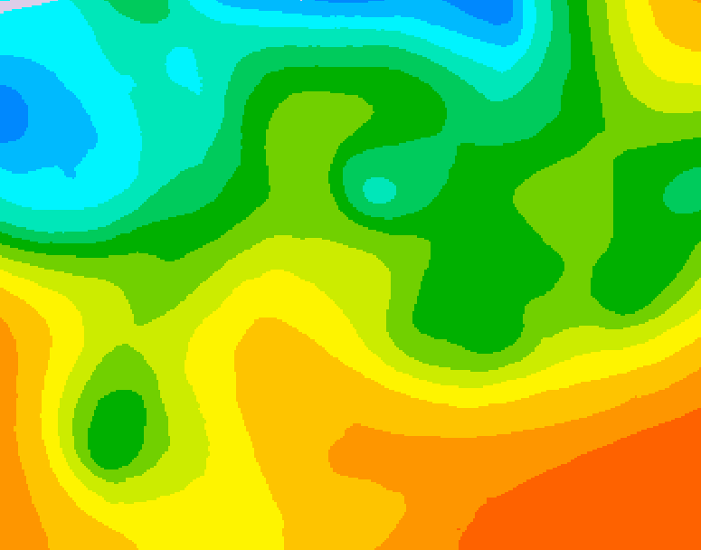 GDPS 500 millibar geopotential height 060 hour forecast chart for Canada based on 2026/05/24 1200Z data