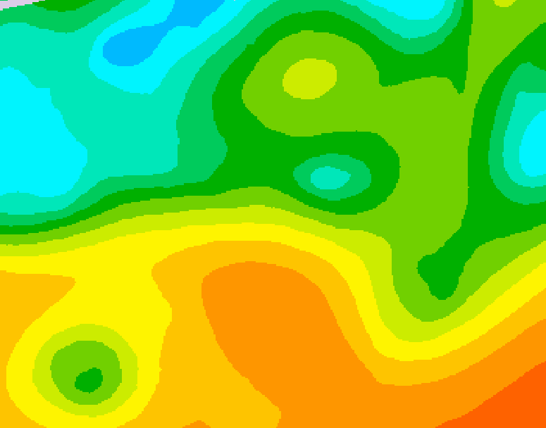GDPS 500 millibar geopotential height 096 hour forecast chart for Canada based on 2026/05/24 1200Z data