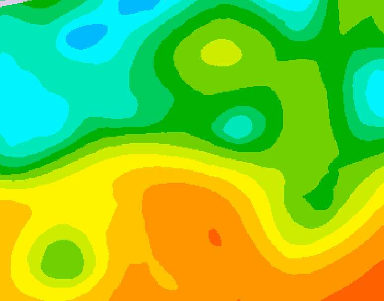 GDPS 500 millibar geopotential height 102 hour forecast chart for Canada based on 2026/05/24 1200Z data
