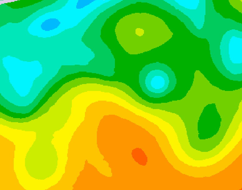 GDPS 500 millibar geopotential height 114 hour forecast chart for Canada based on 2026/05/24 1200Z data