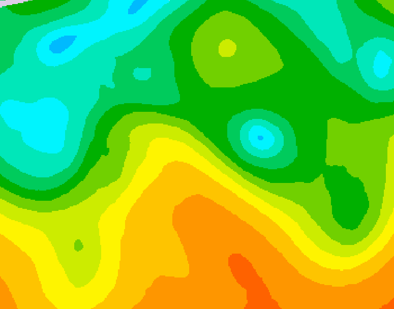 GDPS 500 millibar geopotential height 126 hour forecast chart for Canada based on 2026/05/24 1200Z data