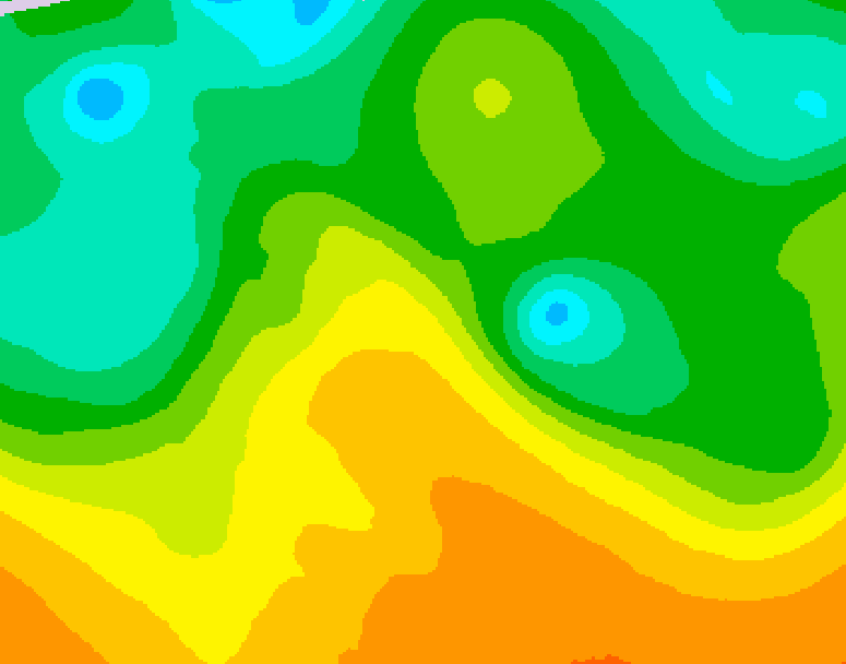 GDPS 500 millibar geopotential height 138 hour forecast chart for Canada based on 2026/05/24 1200Z data