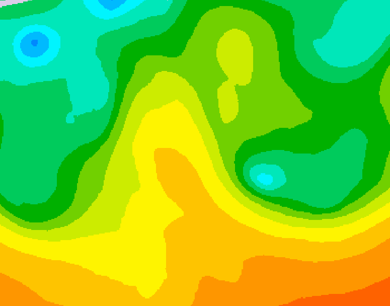 GDPS 500 millibar geopotential height 156 hour forecast chart for Canada based on 2026/05/24 1200Z data