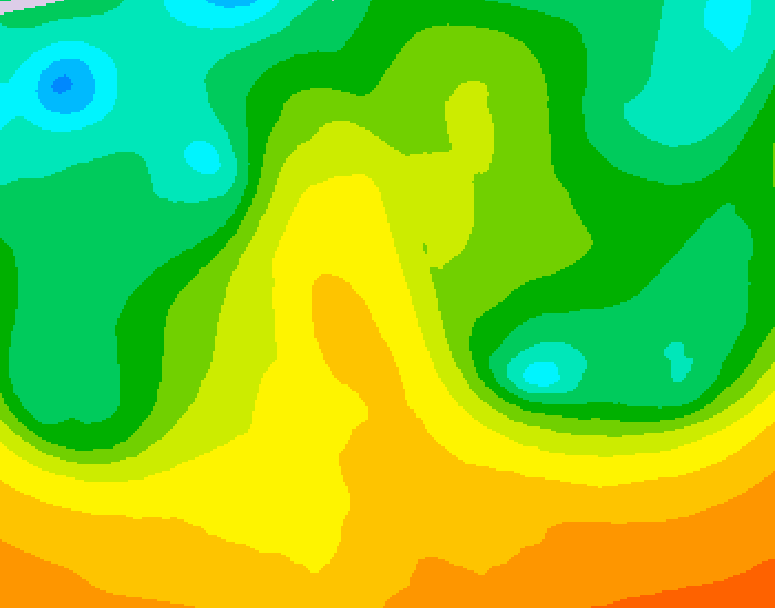 GDPS 500 millibar geopotential height 162 hour forecast chart for Canada based on 2026/05/24 1200Z data
