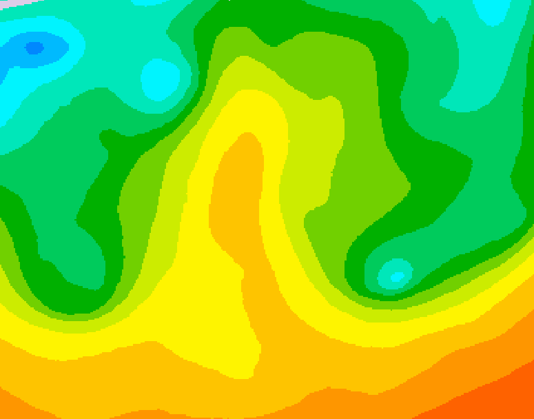 GDPS 500 millibar geopotential height 174 hour forecast chart for Canada based on 2026/05/24 1200Z data
