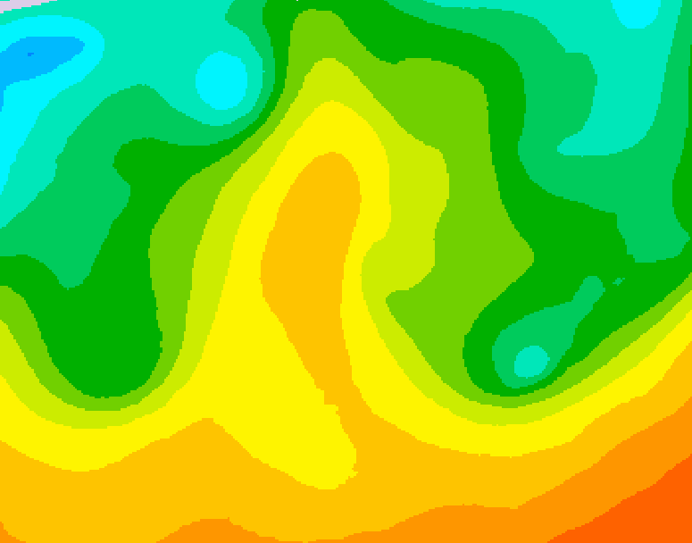 GDPS 500 millibar geopotential height 180 hour forecast chart for Canada based on 2026/05/24 1200Z data