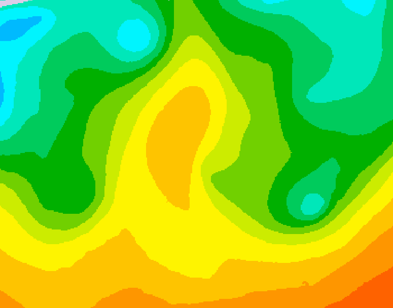 GDPS 500 millibar geopotential height 186 hour forecast chart for Canada based on 2026/05/24 1200Z data