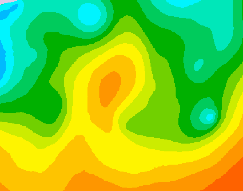 GDPS 500 millibar geopotential height 198 hour forecast chart for Canada based on 2026/05/24 1200Z data