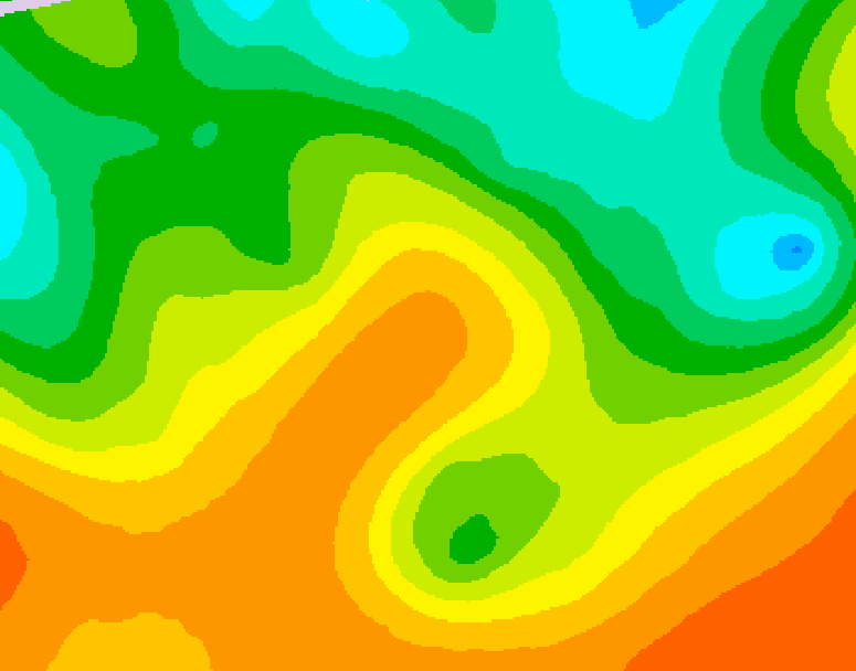 GDPS 500 millibar geopotential height 234 hour forecast chart for Canada based on 2026/05/24 1200Z data