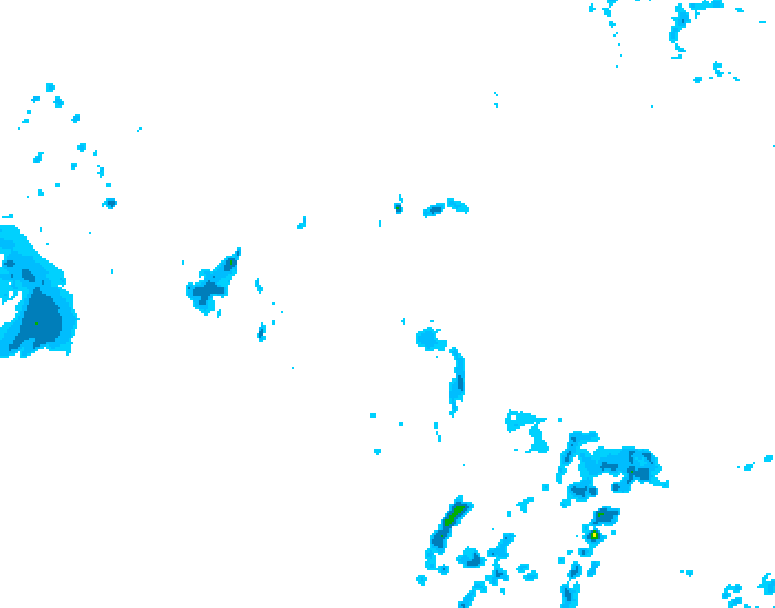 GDPS precipitation 012 hour forecast chart for Canada based on 2026/05/24 0000Z data