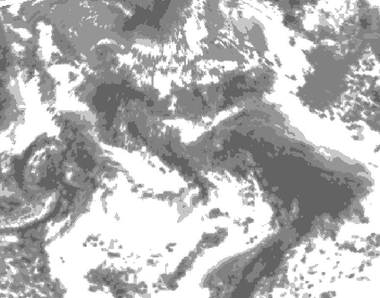 GDPS total cloud 042 hour forecast chart for Canada based on 2026/05/24 0000Z data
