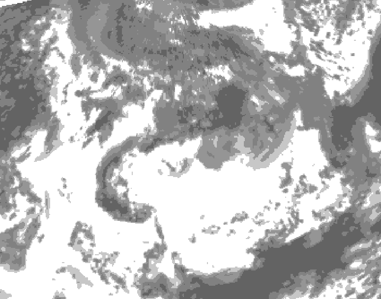 GDPS total cloud 234 hour forecast chart for Canada based on 2026/05/24 0000Z data