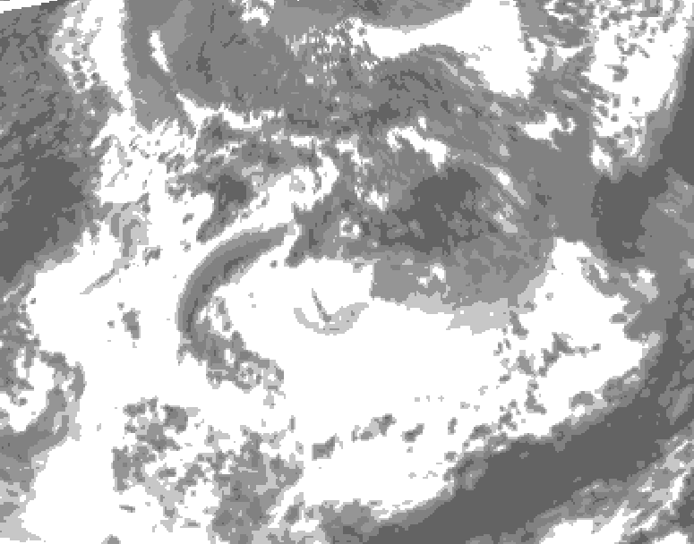 GDPS total cloud 240 hour forecast chart for Canada based on 2026/05/24 0000Z data