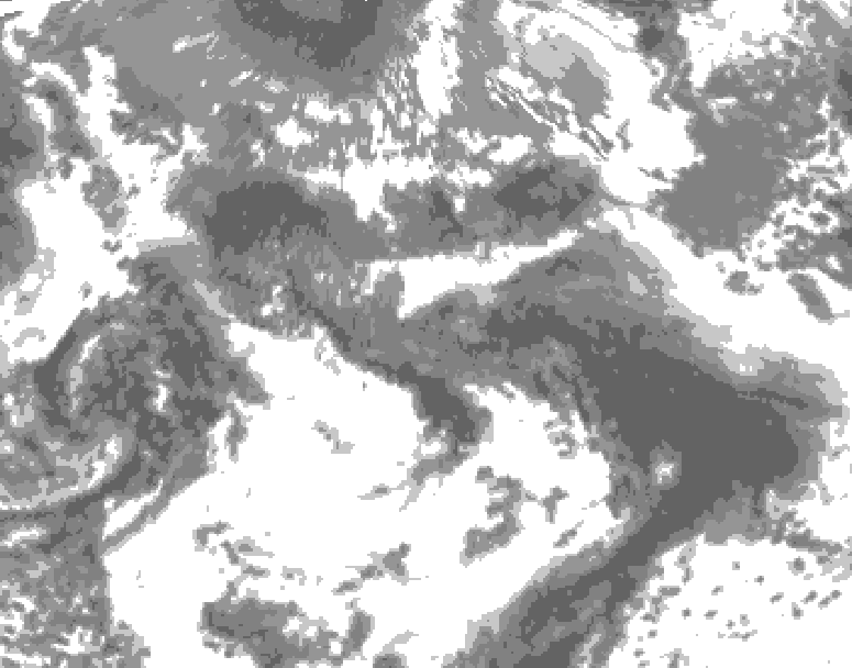 GDPS total cloud 030 hour forecast chart for Canada based on 2026/05/24 1200Z data