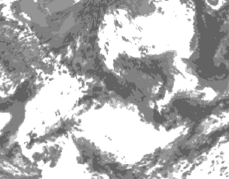 GDPS total cloud 090 hour forecast chart for Canada based on 2026/05/24 1200Z data
