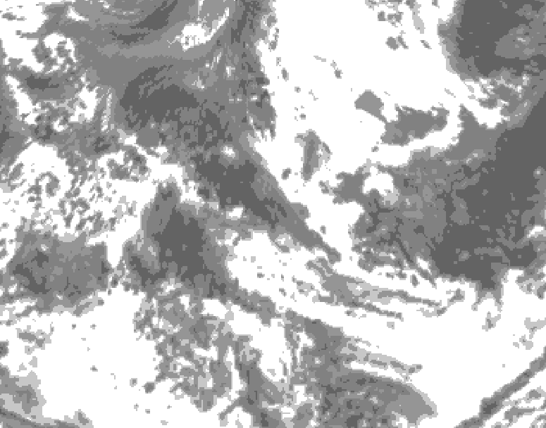 GDPS total cloud 156 hour forecast chart for Canada based on 2026/05/24 1200Z data