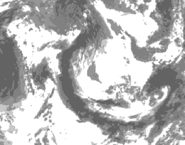 GDPS total cloud 198 hour forecast chart for Canada based on 2026/05/24 1200Z data