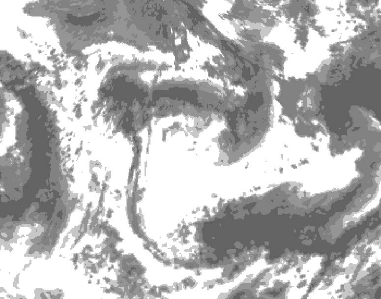 GDPS total cloud 228 hour forecast chart for Canada based on 2026/05/24 1200Z data