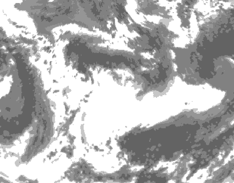 GDPS total cloud 234 hour forecast chart for Canada based on 2026/05/24 1200Z data