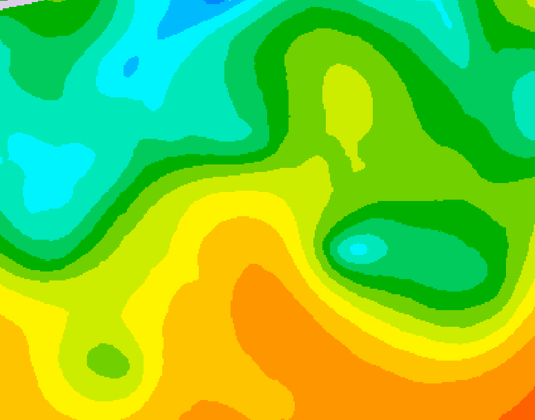 GDPS 500 millibar geopotential height 108 hour forecast chart for Canada based on 2026/05/25 0000Z data