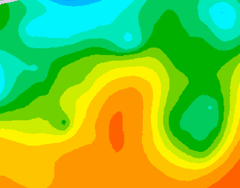 GDPS 500 millibar geopotential height 180 hour forecast chart for Canada based on 2026/05/25 0000Z data