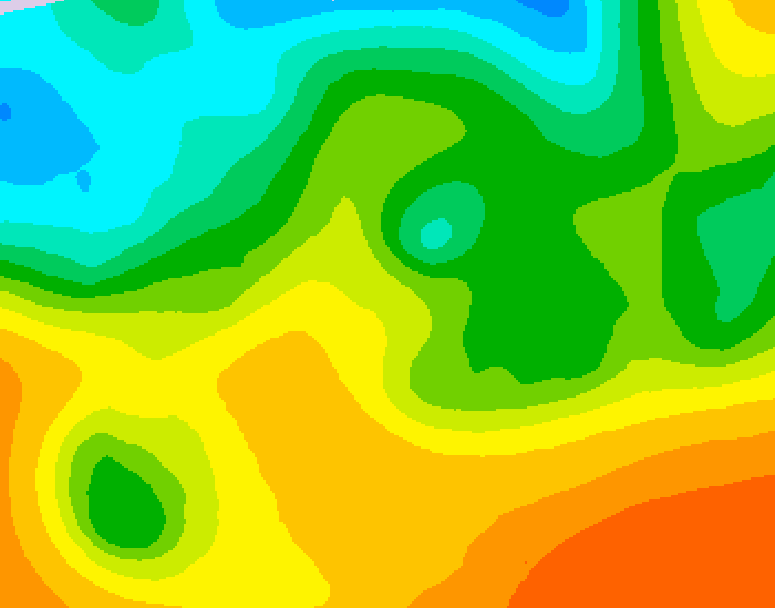 GDPS 500 millibar geopotential height 042 hour forecast chart for Canada based on 2026/05/25 1200Z data