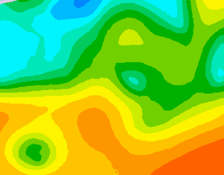 GDPS 500 millibar geopotential height 060 hour forecast chart for Canada based on 2026/05/25 1200Z data
