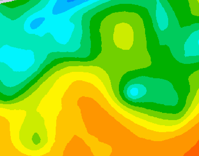 GDPS 500 millibar geopotential height 090 hour forecast chart for Canada based on 2026/05/25 1200Z data