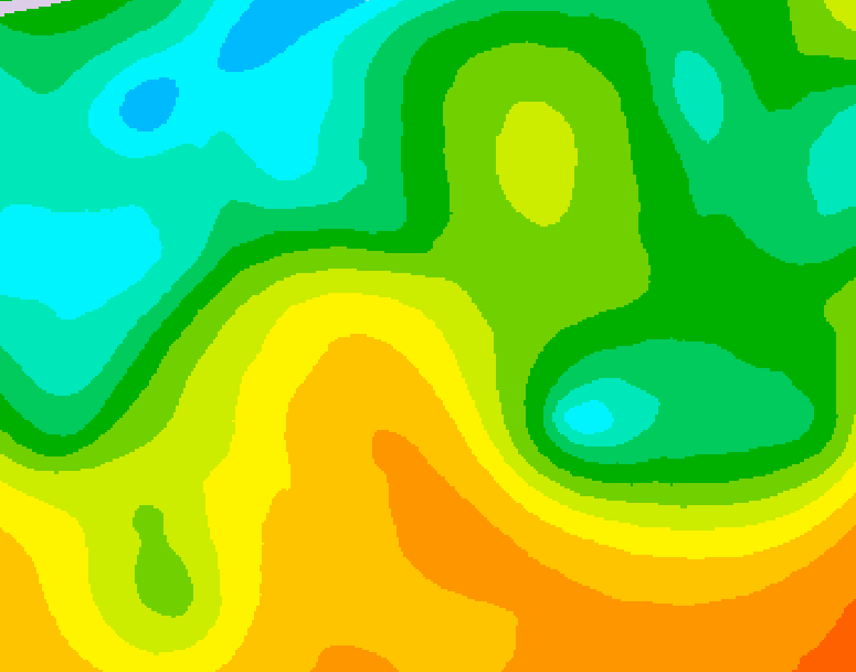 GDPS 500 millibar geopotential height 096 hour forecast chart for Canada based on 2026/05/25 1200Z data