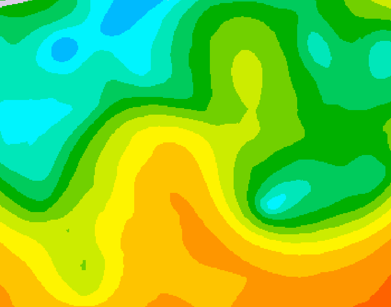 GDPS 500 millibar geopotential height 102 hour forecast chart for Canada based on 2026/05/25 1200Z data
