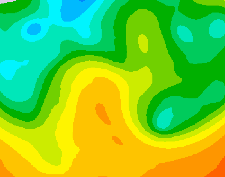 GDPS 500 millibar geopotential height 108 hour forecast chart for Canada based on 2026/05/25 1200Z data