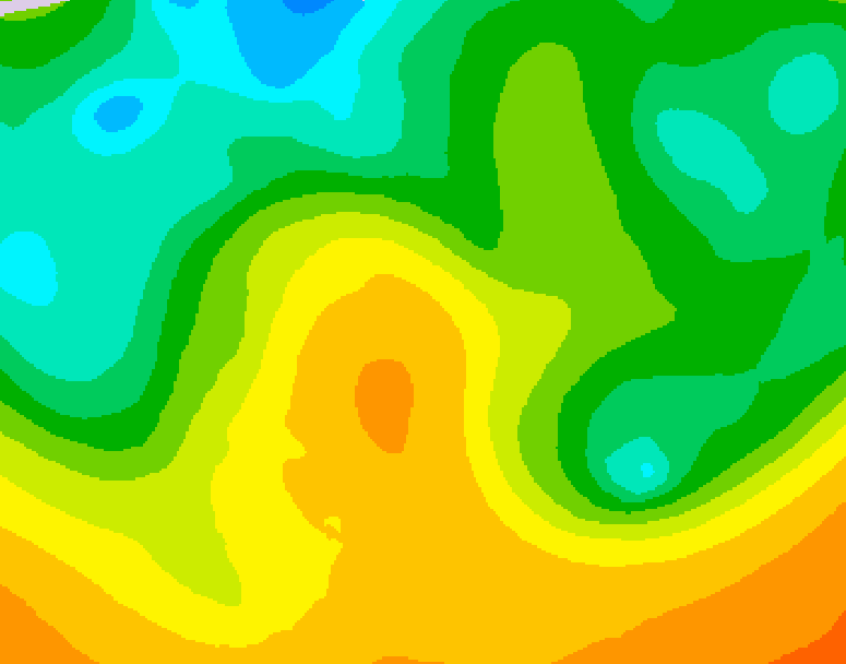 GDPS 500 millibar geopotential height 114 hour forecast chart for Canada based on 2026/05/25 1200Z data