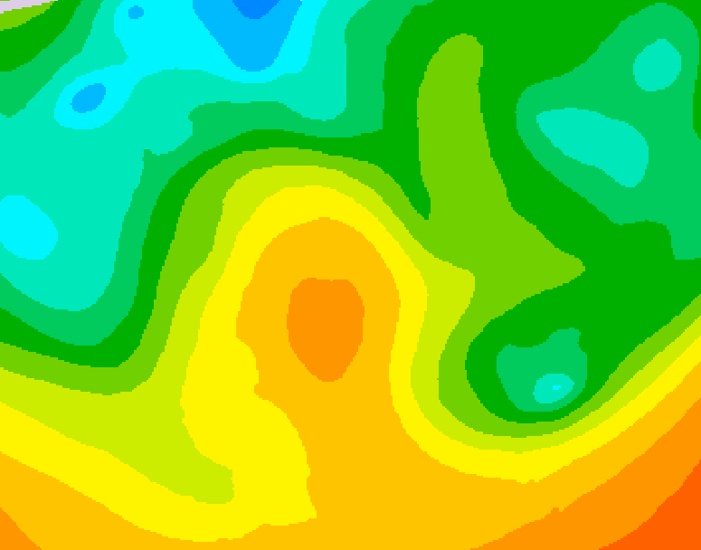 GDPS 500 millibar geopotential height 120 hour forecast chart for Canada based on 2026/05/25 1200Z data