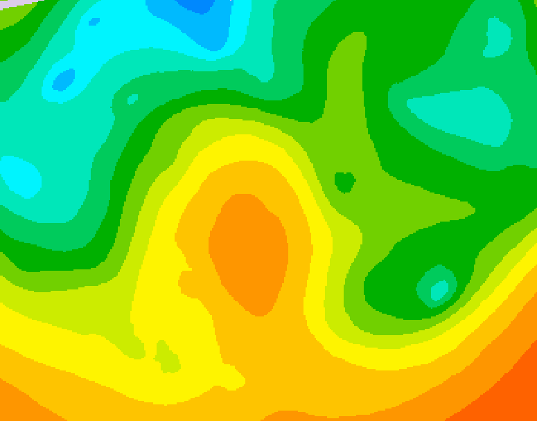 GDPS 500 millibar geopotential height 126 hour forecast chart for Canada based on 2026/05/25 1200Z data
