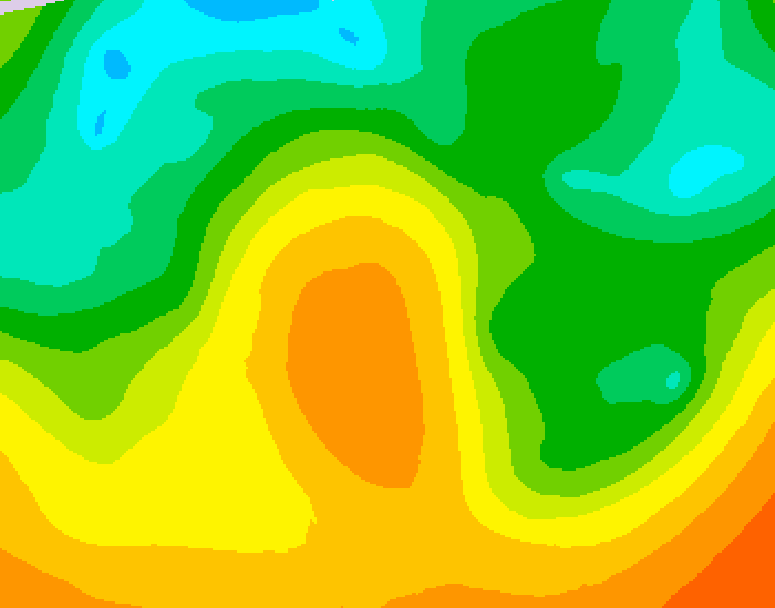 GDPS 500 millibar geopotential height 138 hour forecast chart for Canada based on 2026/05/25 1200Z data