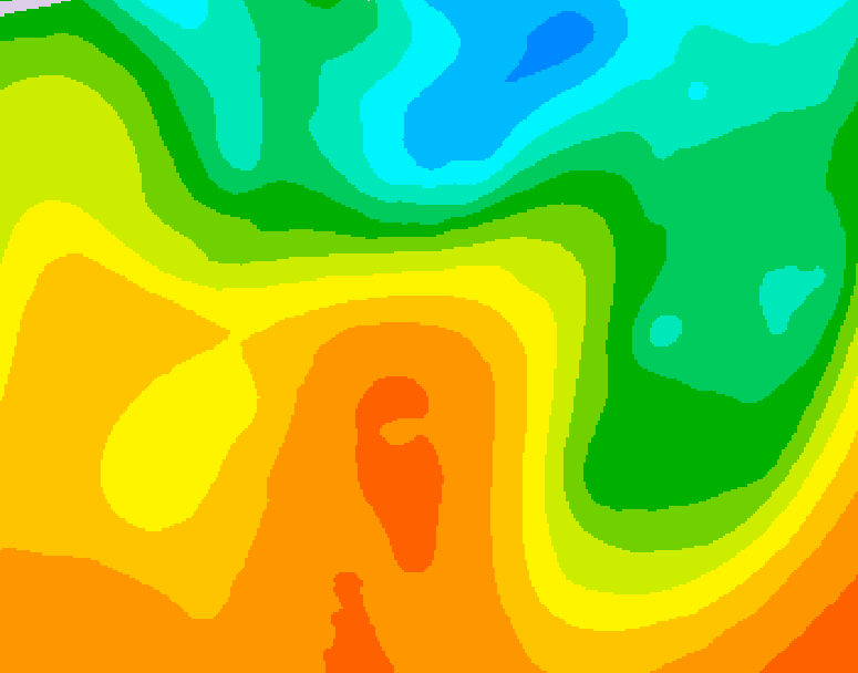 GDPS 500 millibar geopotential height 186 hour forecast chart for Canada based on 2026/05/25 1200Z data