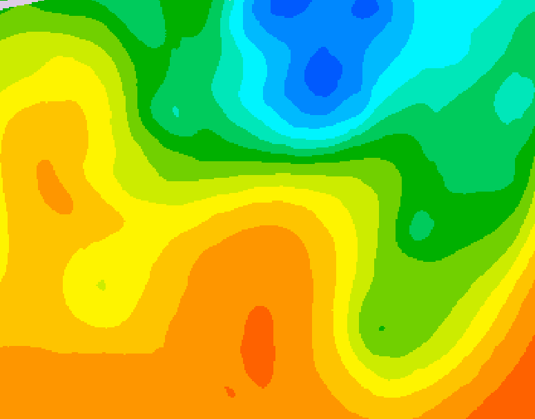 GDPS 500 millibar geopotential height 198 hour forecast chart for Canada based on 2026/05/25 1200Z data
