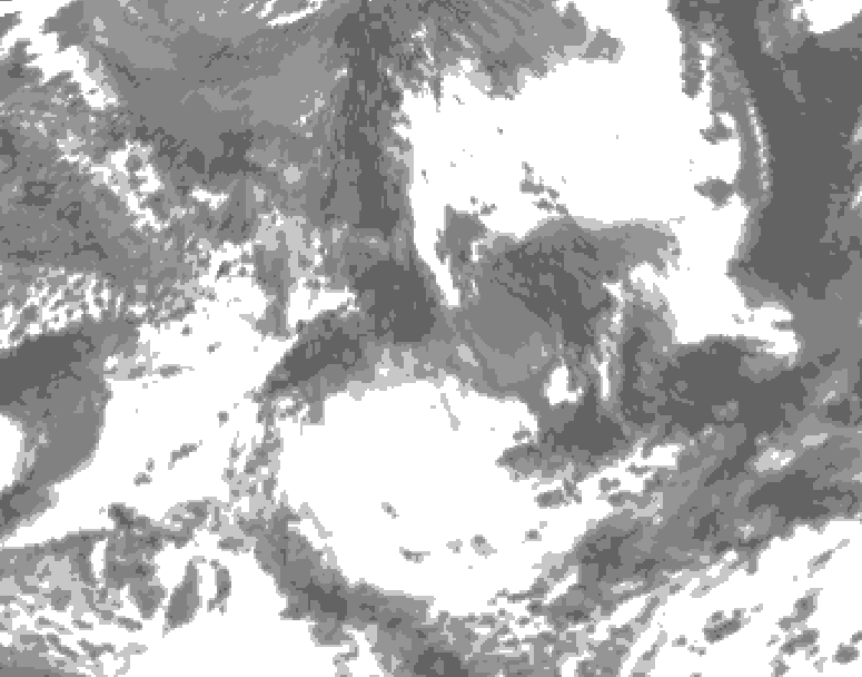 GDPS total cloud 060 hour forecast chart for Canada based on 2026/05/25 1200Z data