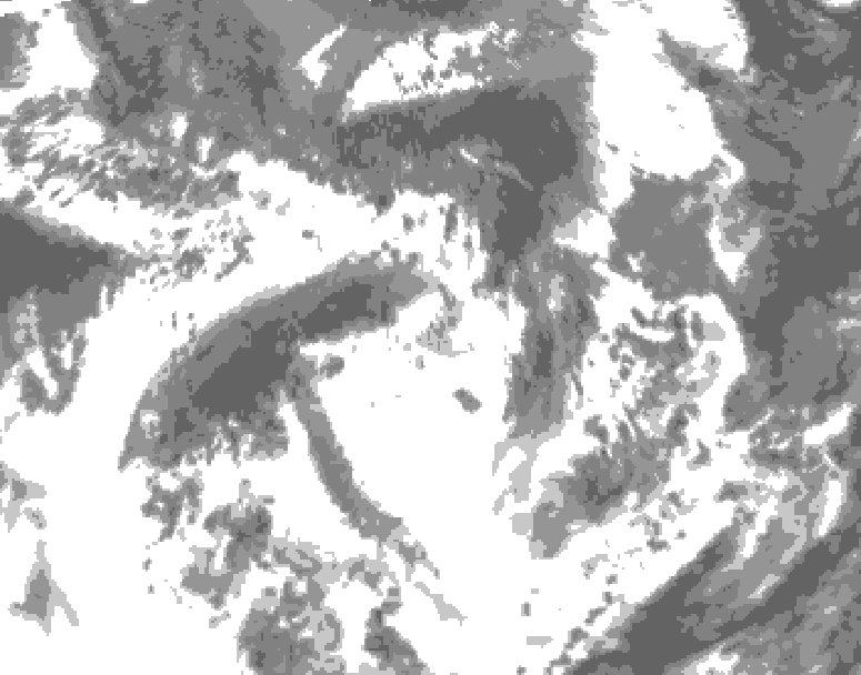 GDPS total cloud 180 hour forecast chart for Canada based on 2026/05/25 1200Z data
