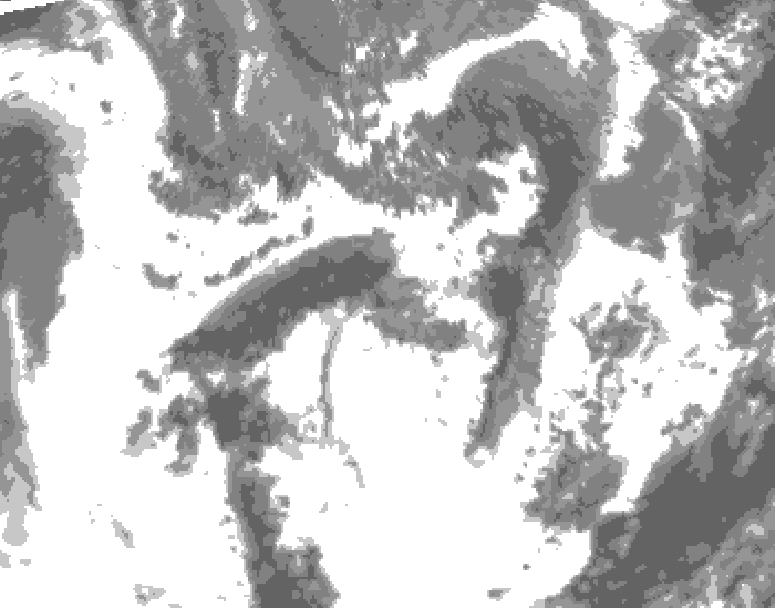 GDPS total cloud 198 hour forecast chart for Canada based on 2026/05/25 1200Z data