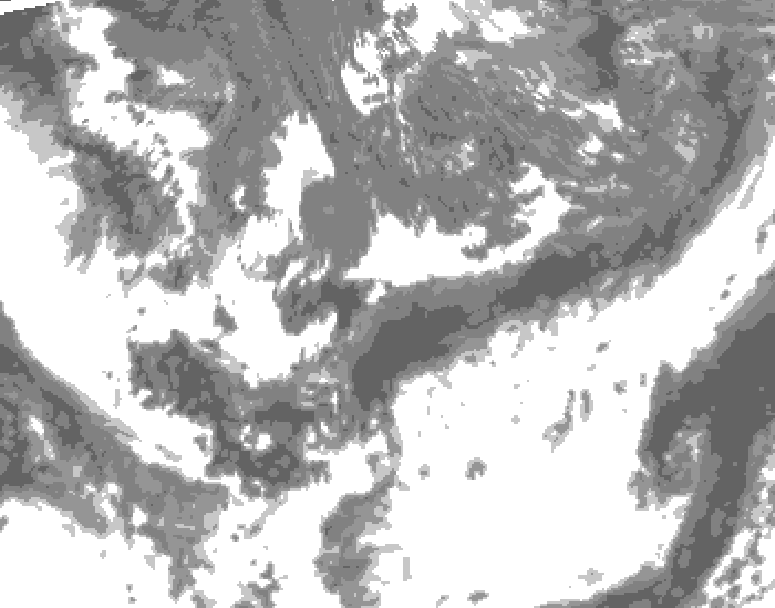 GDPS total cloud 240 hour forecast chart for Canada based on 2026/05/25 1200Z data