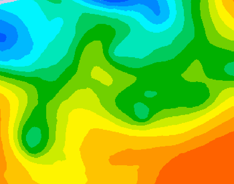 GDPS 500 millibar geopotential height 012 hour forecast chart for Canada based on 2026/05/26 0000Z data