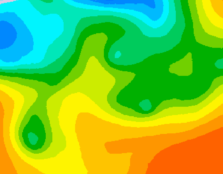 GDPS 500 millibar geopotential height 018 hour forecast chart for Canada based on 2026/05/26 0000Z data