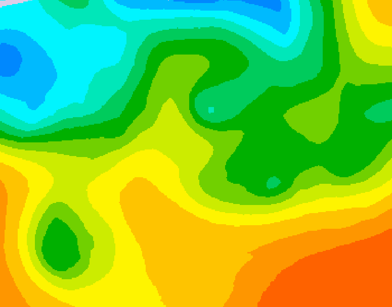 GDPS 500 millibar geopotential height 024 hour forecast chart for Canada based on 2026/05/26 0000Z data