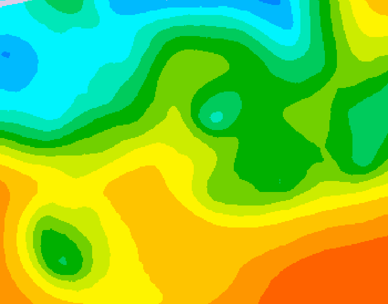 GDPS 500 millibar geopotential height 030 hour forecast chart for Canada based on 2026/05/26 0000Z data