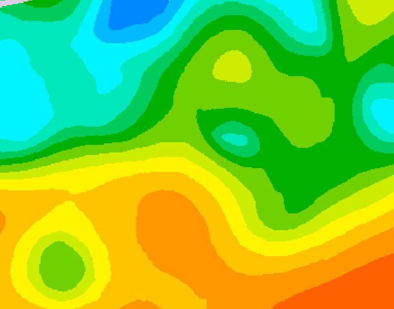 GDPS 500 millibar geopotential height 054 hour forecast chart for Canada based on 2026/05/26 0000Z data