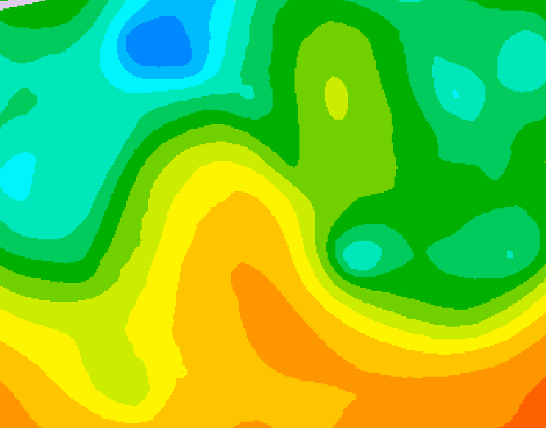 GDPS 500 millibar geopotential height 096 hour forecast chart for Canada based on 2026/05/26 0000Z data
