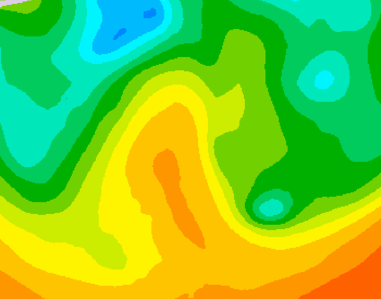 GDPS 500 millibar geopotential height 114 hour forecast chart for Canada based on 2026/05/26 0000Z data