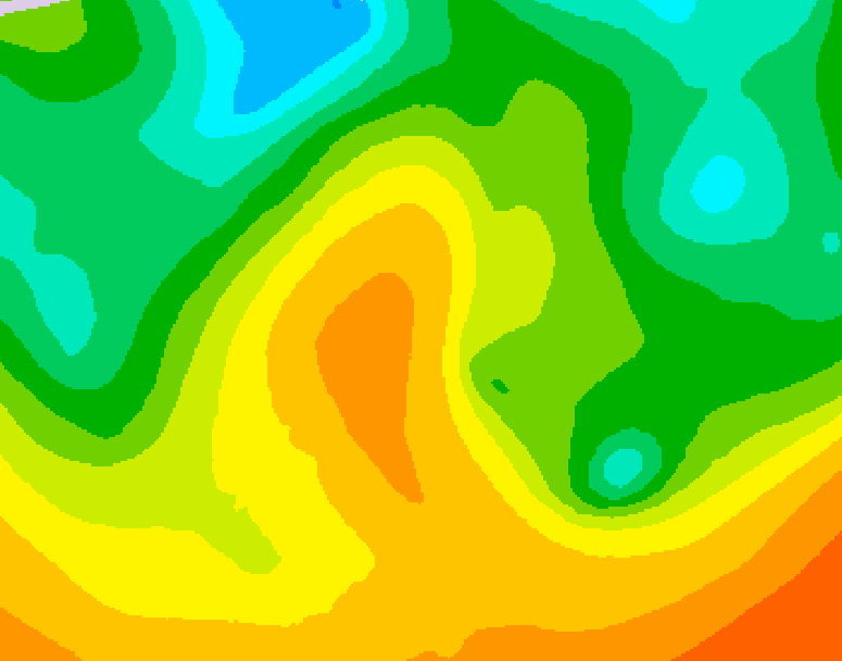 GDPS 500 millibar geopotential height 120 hour forecast chart for Canada based on 2026/05/26 0000Z data